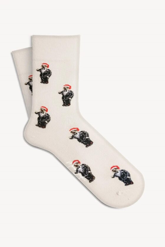 Mono Socks - 3'lü Teddy Bear Yılbaşı Christmas Çorabı - Görsel 2