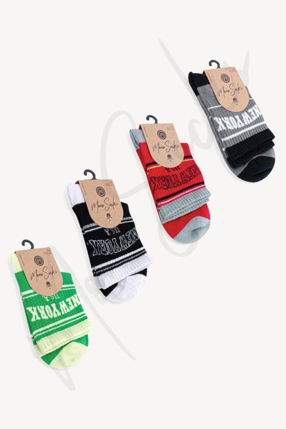 Mono Socks - 4 pairs of New York College Sports Socks - Image 2