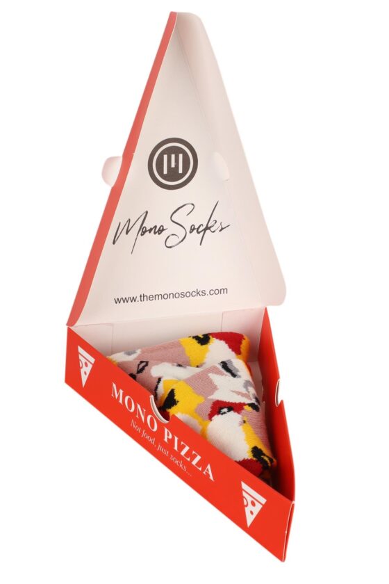 Mono Socks - Tekli Capricciosa Pizza Pamuklu Çorap - Görsel 2