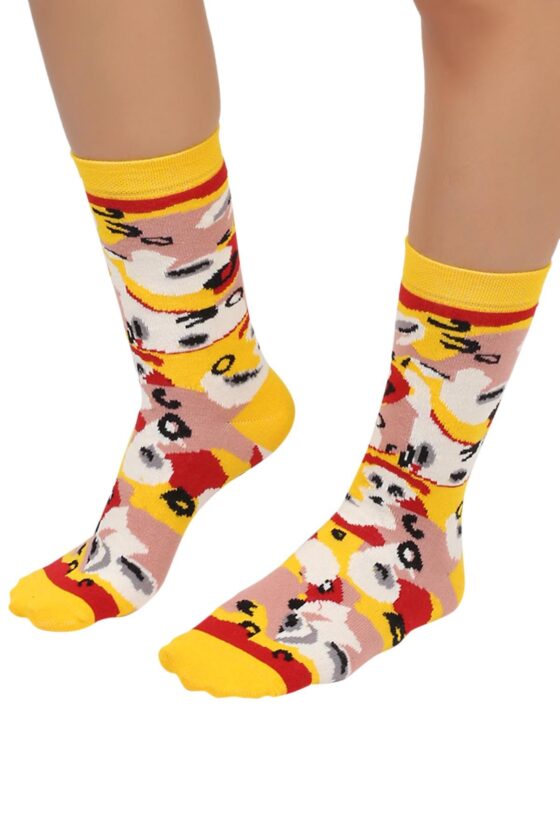 Mono Socks - Tekli Capricciosa Pizza Pamuklu Çorap - Görsel 3