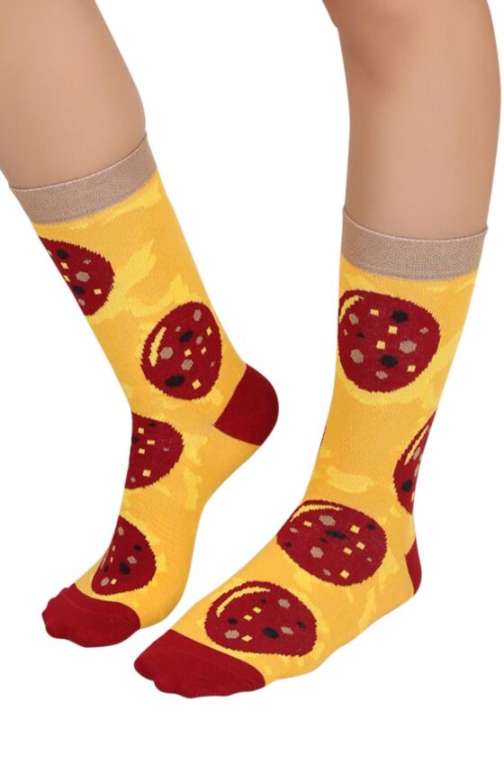 Mono Socks - 4'lü Chicago Pizza Pamuklu Çorap - Görsel 2