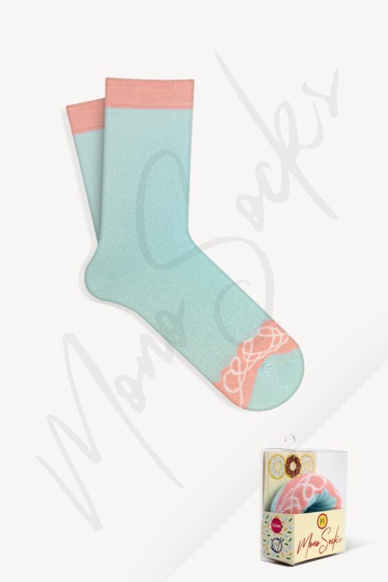 Mono Socks - Single Nuty Lilac Chocolate Cotton Donut Socks