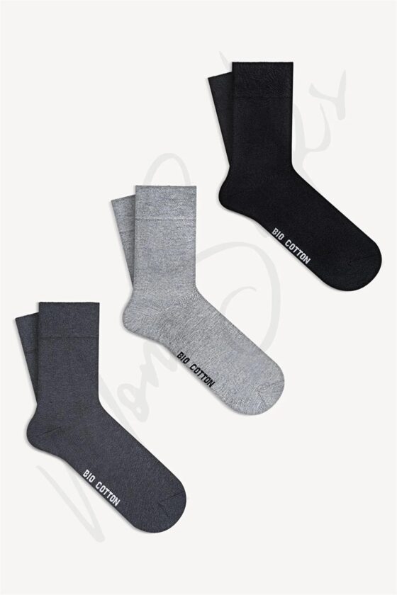 Mono Socks - 3'lü Organik Diabetik Çorap - Görsel 4