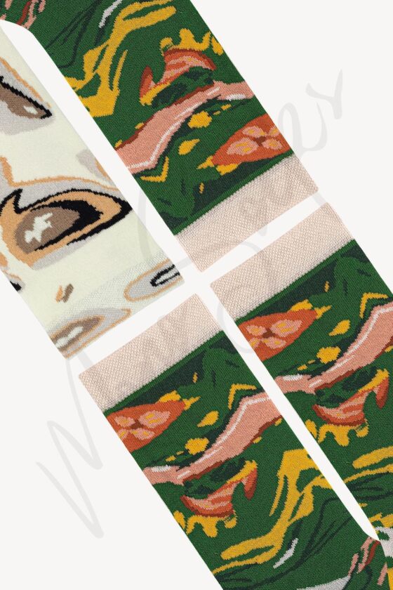 Mono Socks - 4-pack Salad Pizza Cotton Socks - Image 3